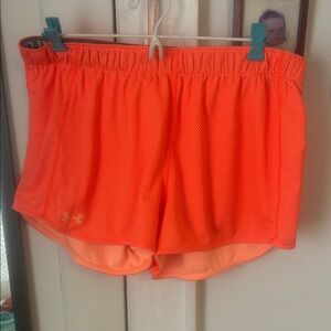 Under Armour Women's Bright Orange Athletic Shorts